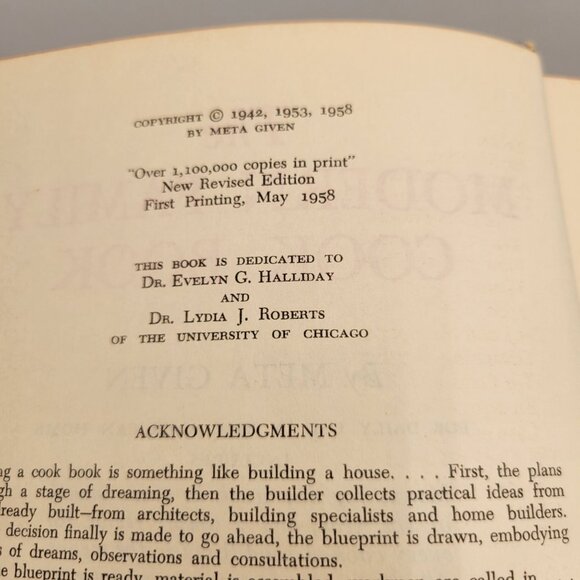 1958 The Modern Family Cookbook Meta Given Vintage Recipes Illustrated - Picture 8 of 11